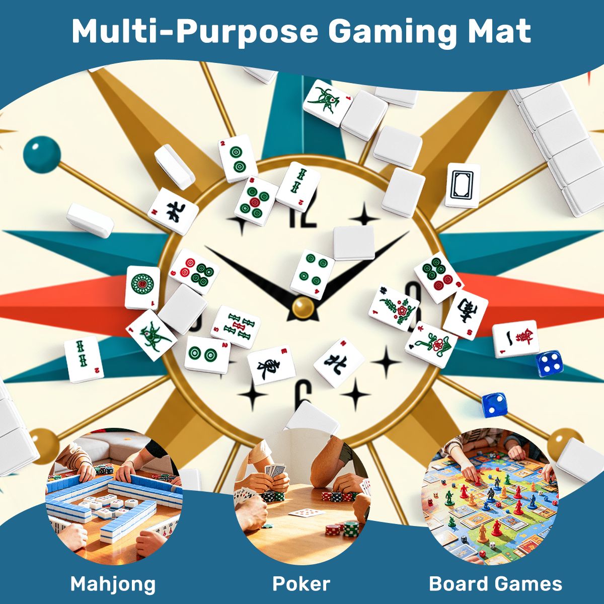 Mahj Past Midnight Modtastic Mahjong Mat Sleek Surface