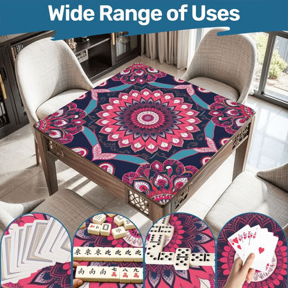 Boho Mandala, Pink, Purple Mahjong Mat - Splash of Color Co.