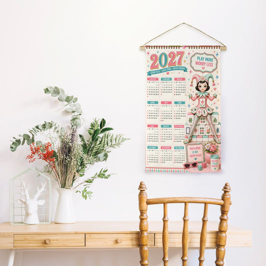 Mahjie The Mahjong Mascot 2027 Wall Calendar