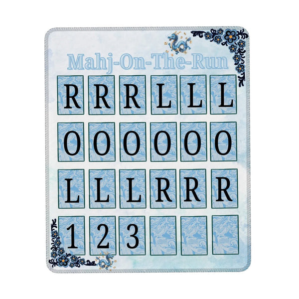 Mahj On The Run Dragon Tales Mini Mahjong Game Pad Stitched Edge (Vertical) - Splash of Color Co.