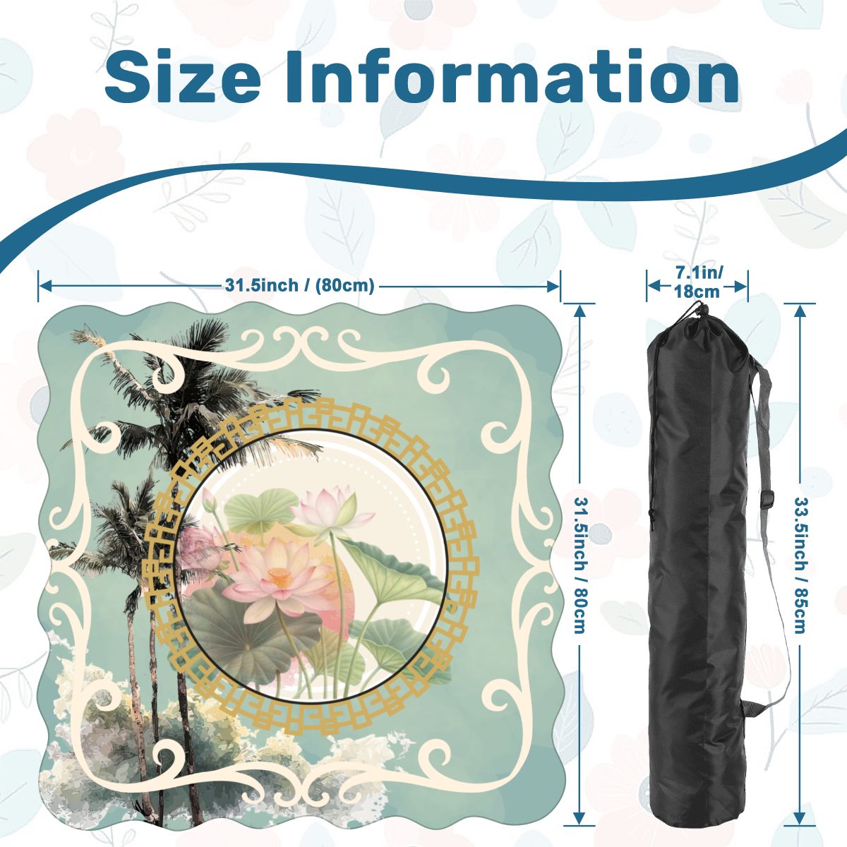 Lilly On The Lanai Scalloped Mahjong Mat - Splash of Color Co.