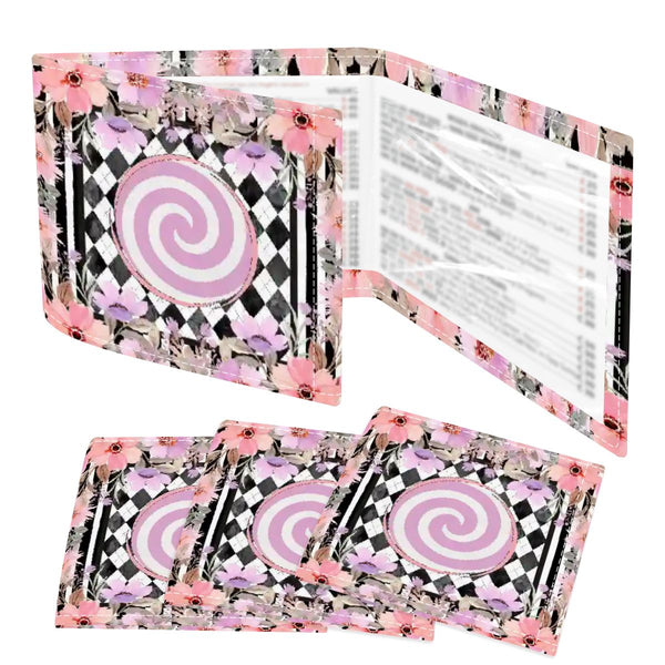 Harlequin Romance Floral Preppy 4 Mahjong Card Holder with Line Finder - Splash of Color Co.