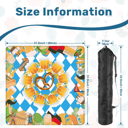 Pretzels, Pungs & Pilsner Oktoberfest Mahjong Mat - Splash of Color Co.