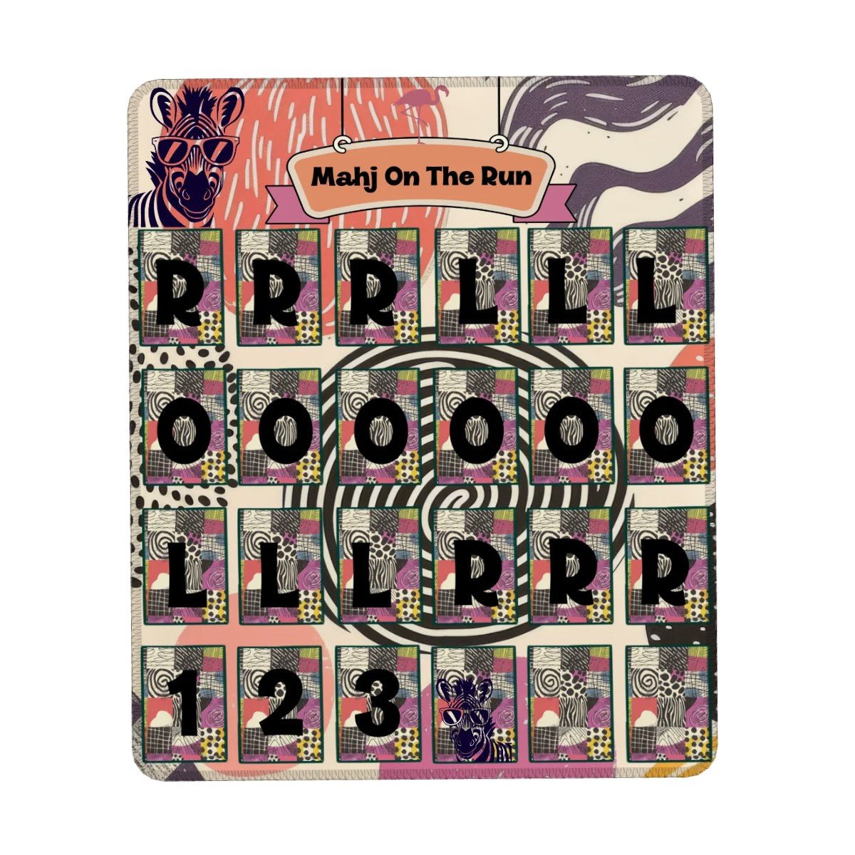 Mahj On the Run Solo Practice Rad Boho Jungle - Splash of Color Co.