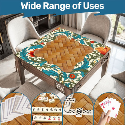 William Morris Floral And Woven Basket Mahjong Mat