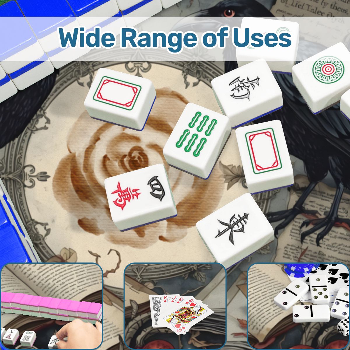 Edgar Allen Poe Enchanted Mahjong Mat - Splash of Color Co.