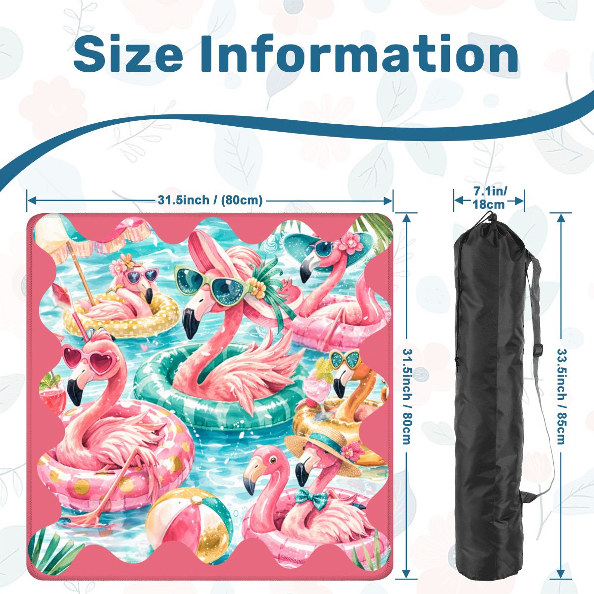Flamingo Palm Party Mahjong MatMahjong Mat - Splash of Color Co.