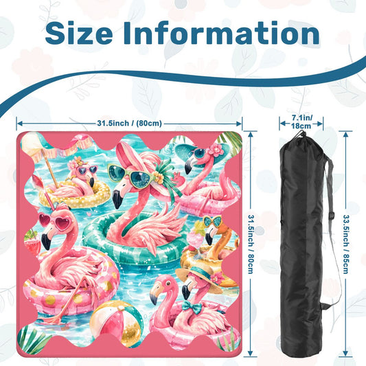Flamingo Palm Party Mahjong MatMahjong Mat - Splash of Color Co.