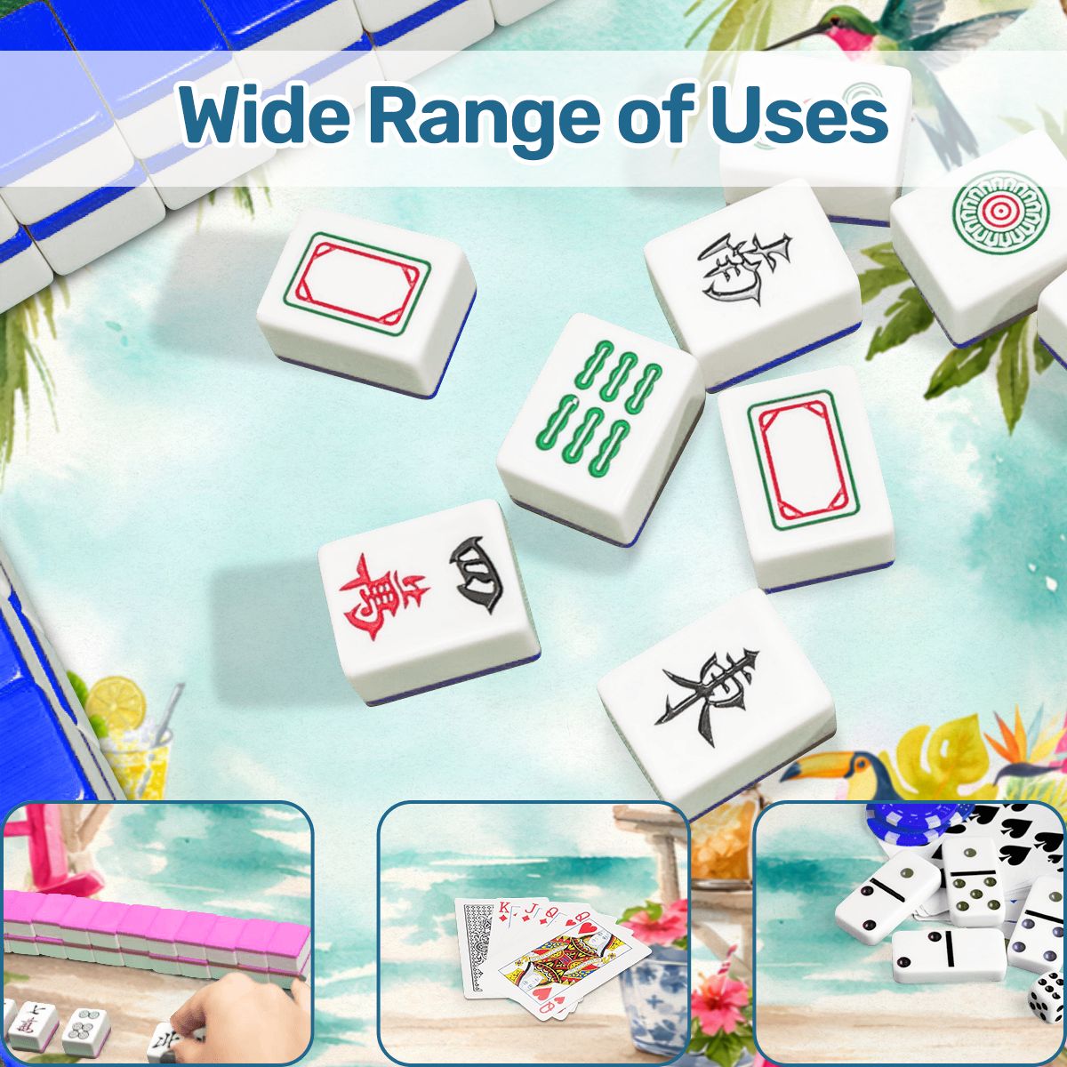 Southern Charm Tropical Island Vibes Mahjong Mat - Splash of Color Co.