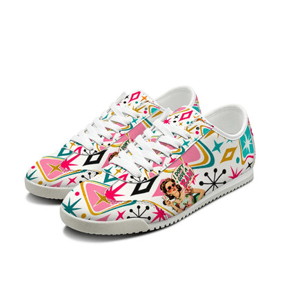Funny Mahjong Lover I Don't Give A Bam Retro Casual Sneakers
