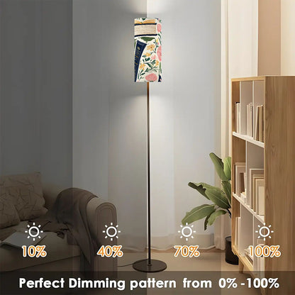 Floral Pastel Book Lover Book Nook Modern Floor Lamp Modern Standing Lamp