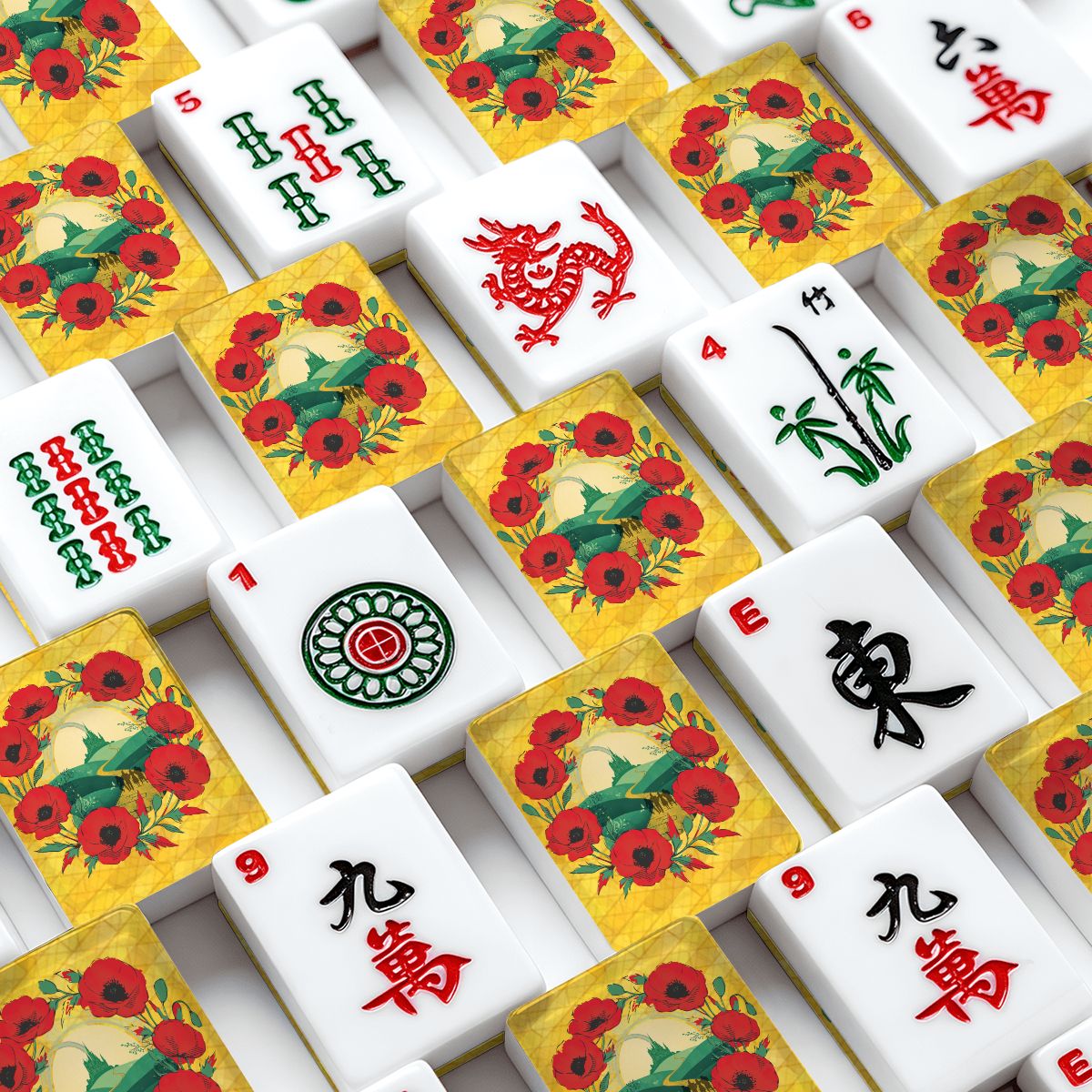 Wizard Of Oz Whimsical Land Of American Mahjong Tiles With Carry Case - Splash of Color Co.