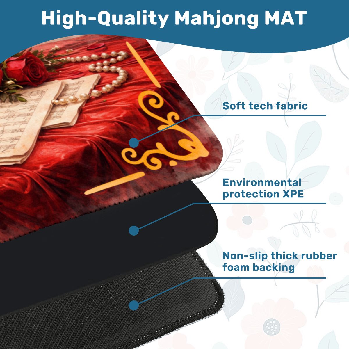 Candlelight Opera Mahjong Mat - Splash of Color Co.