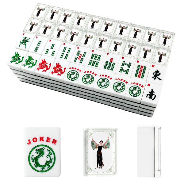 Art Deco American Mahjong Tiles And Carry Bag Case