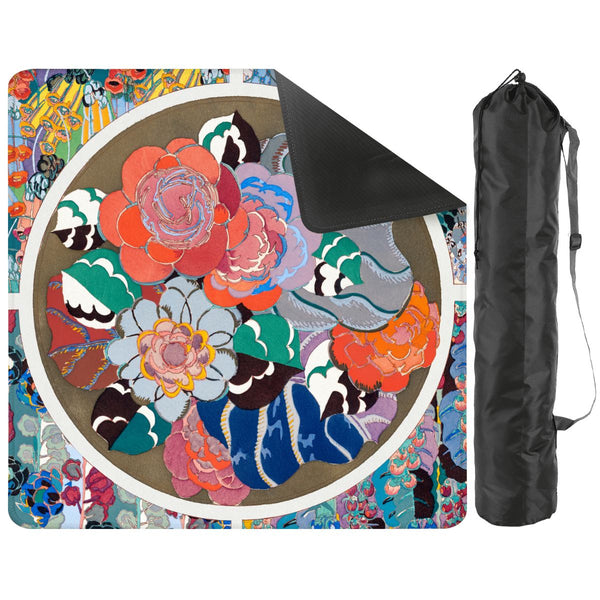 Art Deco Floral Bouquet Mahjong Mat - Splash of Color Co.