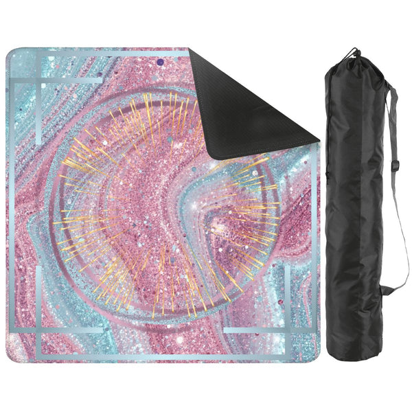 Mahjong Glitter Mat, Sparkle Splash, Pink Light Aqua Pastel Preppy - Splash of Color Co.
