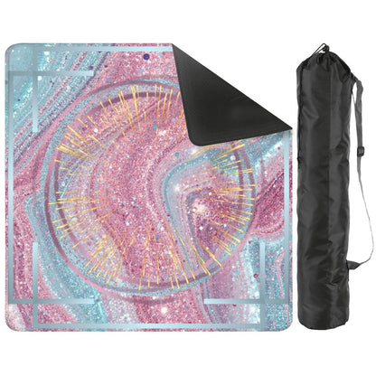 Mahjong Glitter Mat, Sparkle Splash, Pink Light Aqua Pastel Preppy - Splash of Color Co.