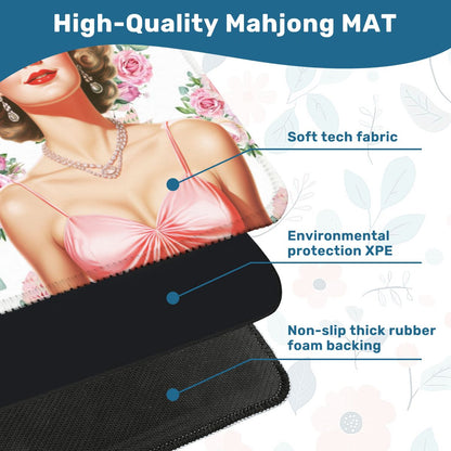 Funny Mahjong Mat, Don't Stare At My Rack - Splash of Color Co.