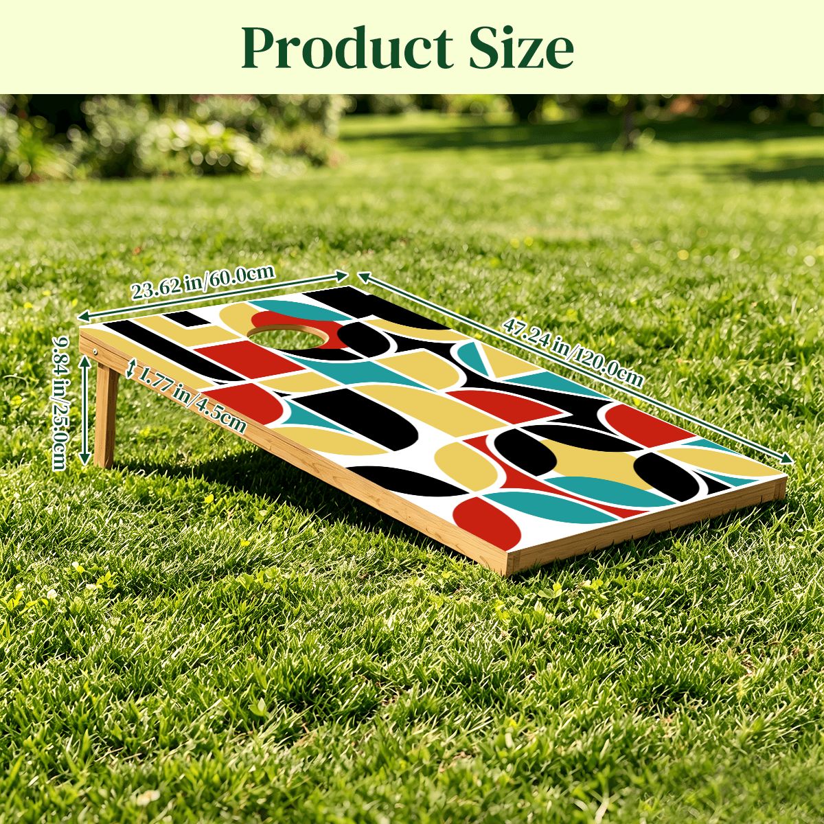 The Modcentric Geometric Designed Cornhole Set 1Pcs