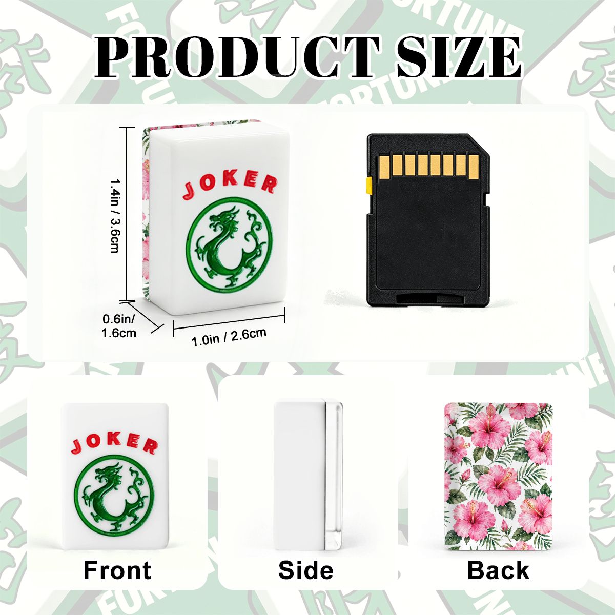 Hibiscus Flowers American Mahjong Tiles And Carry Case - Splash Of Mahj And Color Co.
