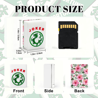 Hibiscus Flowers American Mahjong Tiles And Carry Case - Splash Of Mahj And Color Co.