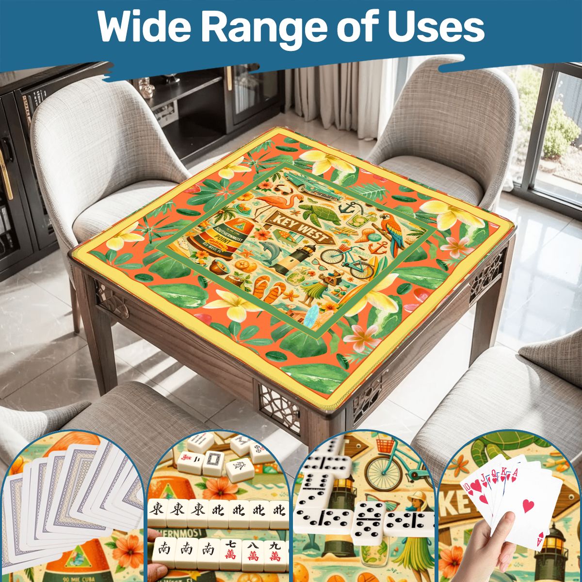 The Florida Keys, Key West Mahjong Mat - Splash of Color Co.