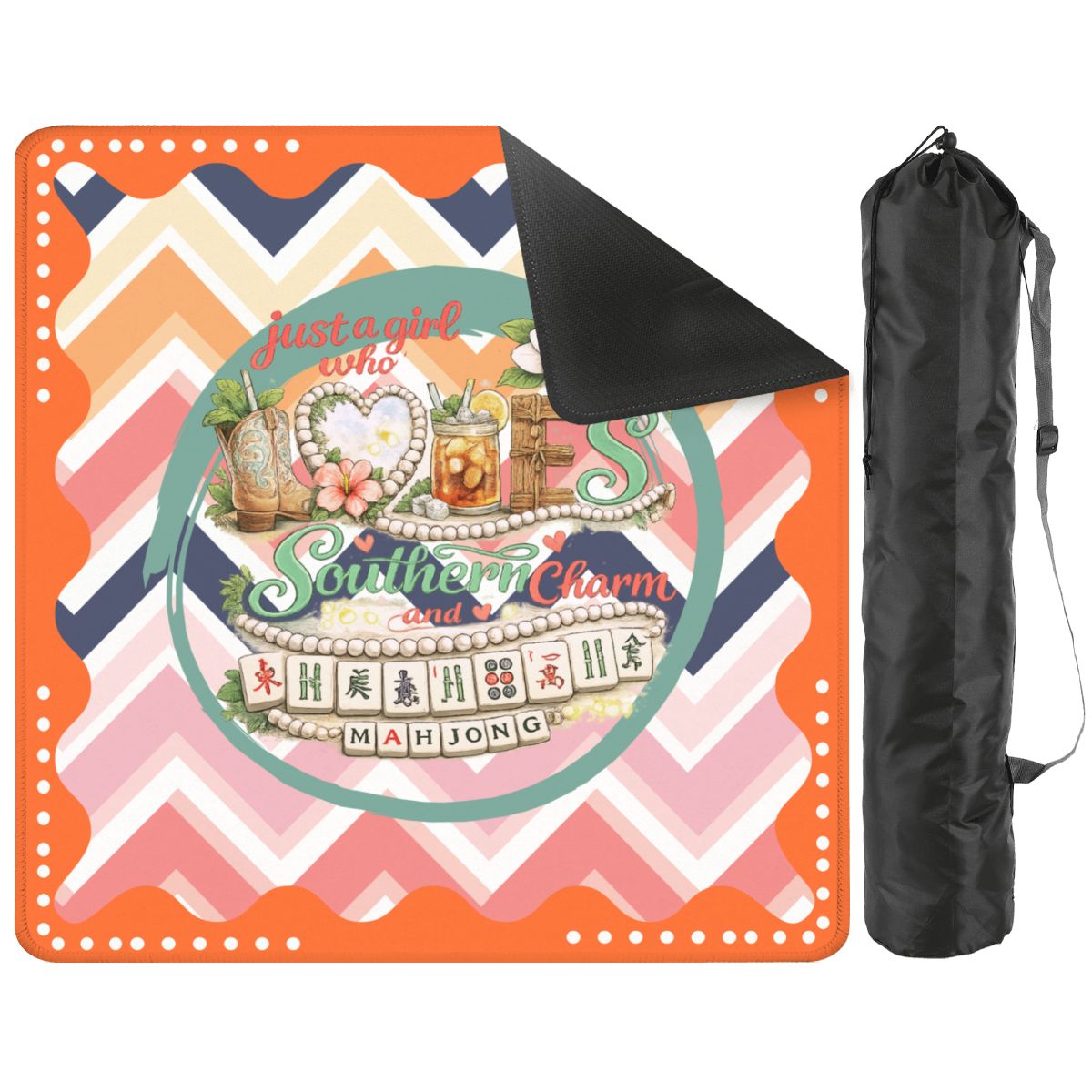 Just A Girl Who Loves Southern Charm And Mahjong Mat - Splash of Color Co.