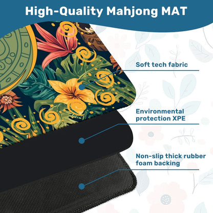 Tiki Time Infusion Tropical Mahjong Mat - Splash of Color Co.