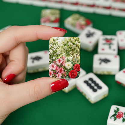 Southern Gardens American Mahjong Tiles And Carry Case