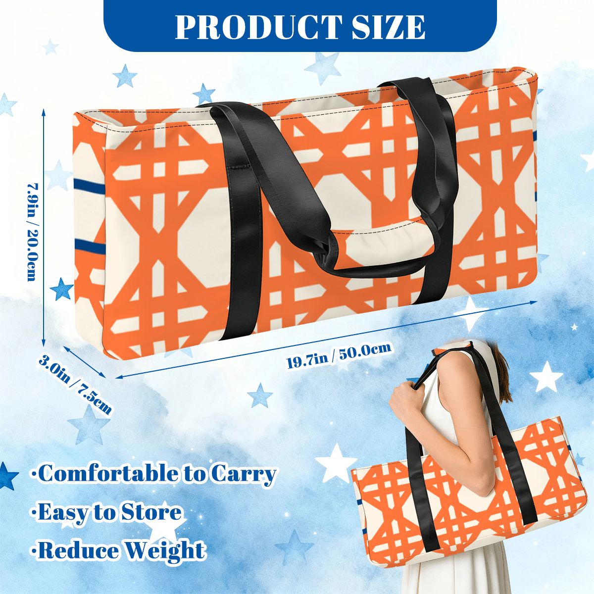 Orange Cane Bundle Rack And Tile Organizer Mahjong Bag Set - Splash of Color Co.