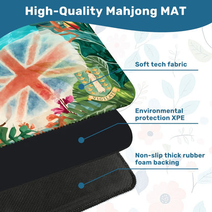 British Virgin Islands BVI Tropical Mini Mahjong Mat - Splash of Color Co.