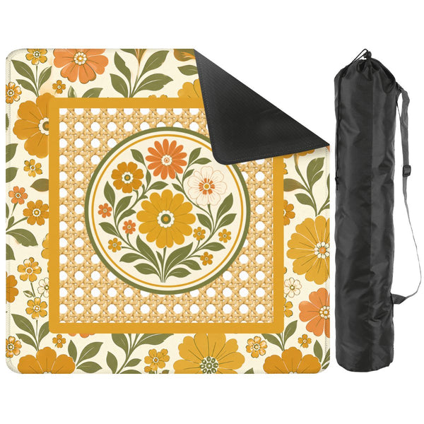 Cane You Dig It Woven Garden Mahjong Mat