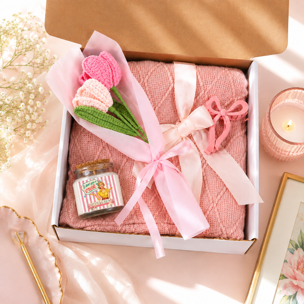 Mahjong Cozy And Funny Blanket Gift Set