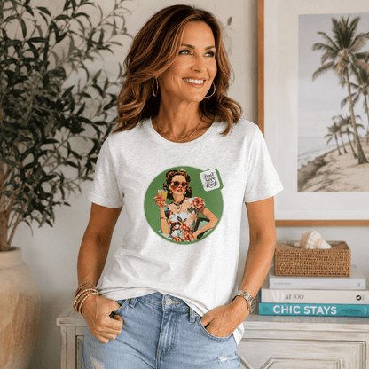 Funny Mahjong Tee, Don't Stare At My Rack Women's Cut - Splash Of Mahj And Color Co.