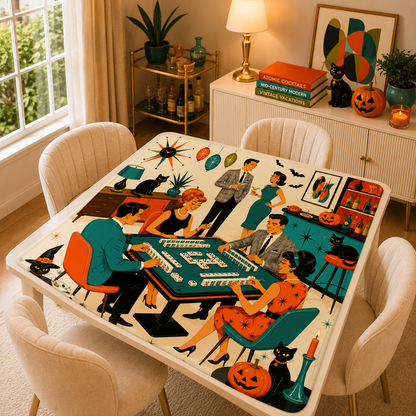 The Mod Mash Halloween Mahjong Mat