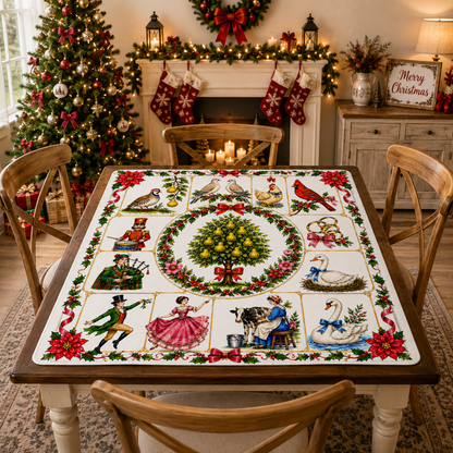 The 12 Days Of Christmas Mahjong Mat