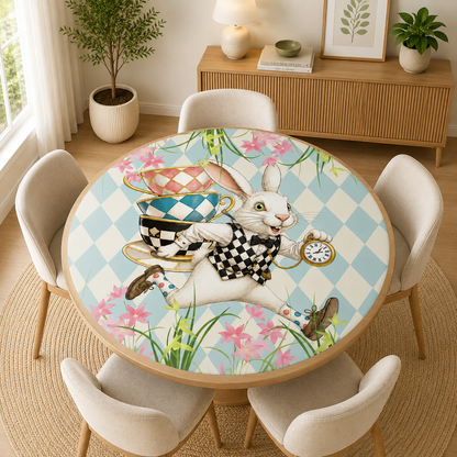 Go Ask Alice Harlequin Romance Round Mahjong Mat