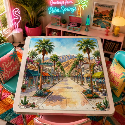 Palm Springs California Modernist Mahjong Mat