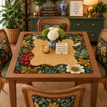 William Morris Floral Arts And Crafts Mahjong Mat