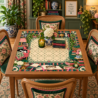 Mahj Between the Lines Book Lover Mahjong Mat
