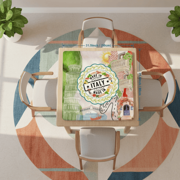 Italian Foodie Mahjong Mat, Tour Of Italy - Splash of Color Co.