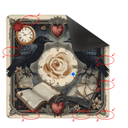 Edgar Allen Poe Enchanted Mahjong Mat - Splash of Color Co.