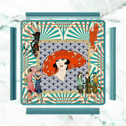The Roaring 1920's Art Deco Mahjong Mat - Splash of Color Co.