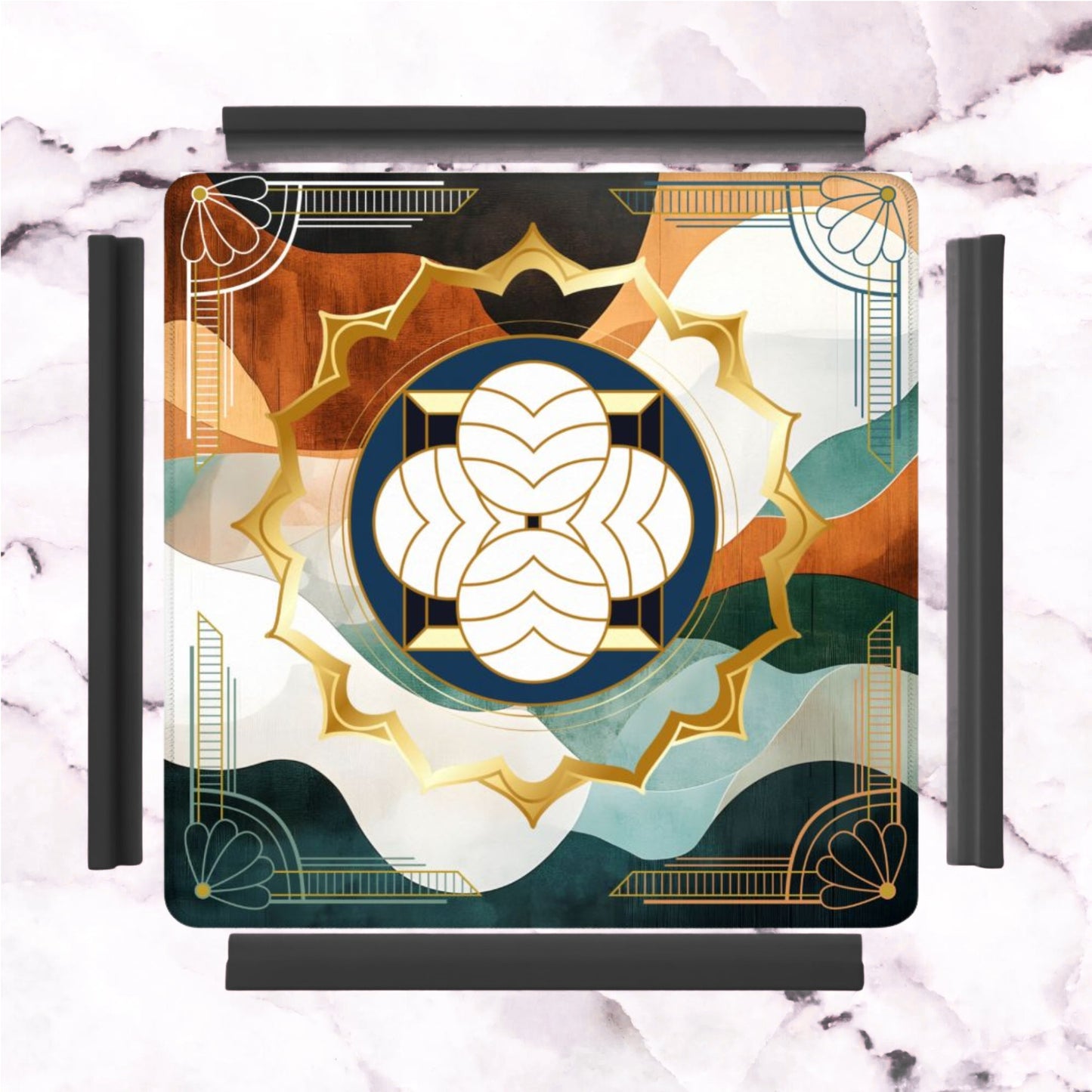 Art Deco Designed Mahjong Mat, The Speakeasy Collection - Splash of Color Co.