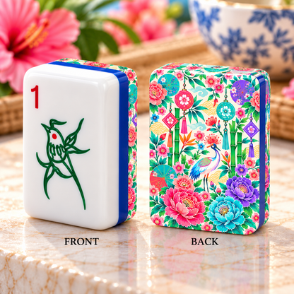 Peony Parasol 3Layer Mini American Mahjong Set