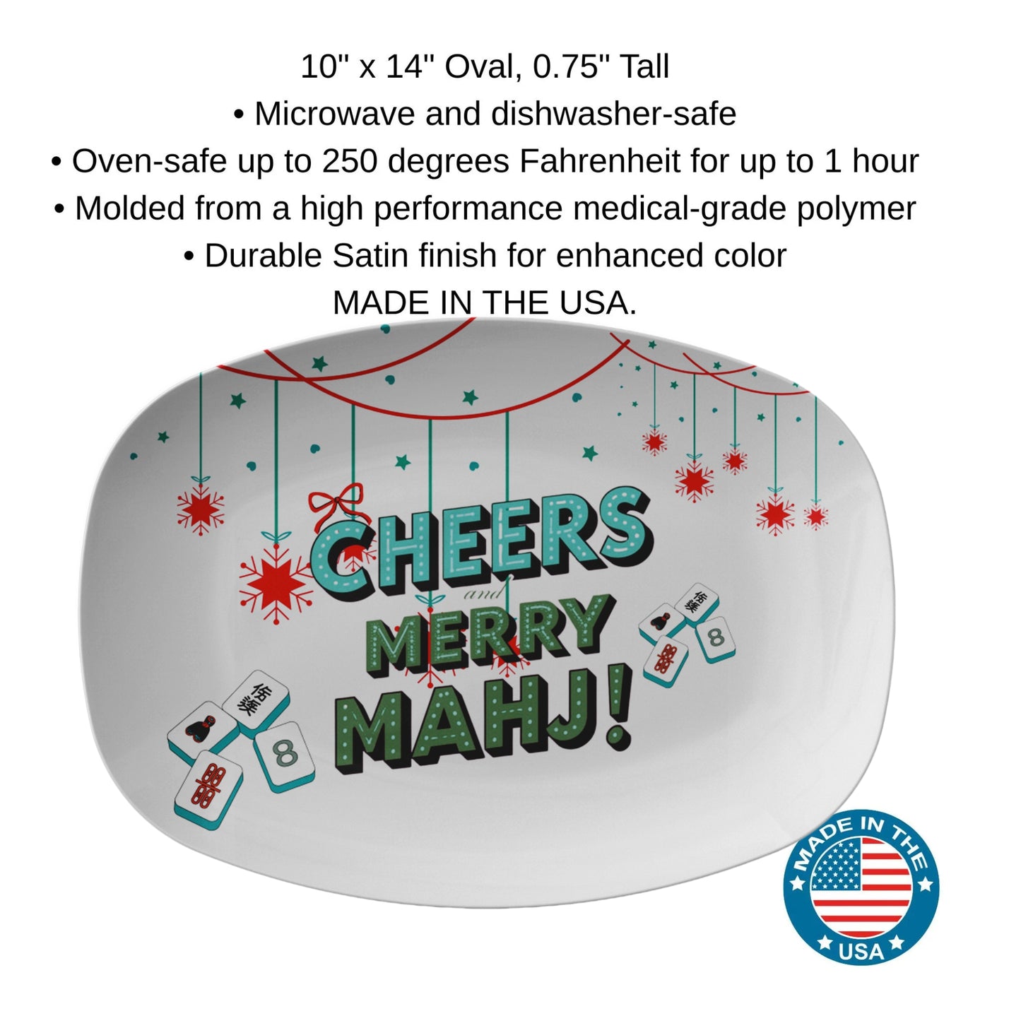 Mahjong Merry And Mahj Cheerful Hosting Party Platter