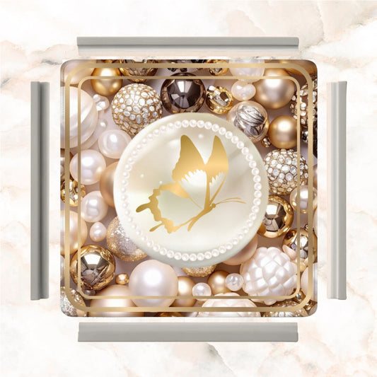 Pearls Of Wisdom Golden Bling Mahjong Mat