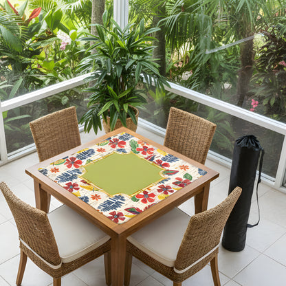Heirloom Vintage Floral Preppy, Heritage Collection Mahjong Mat - Splash of Color Co.