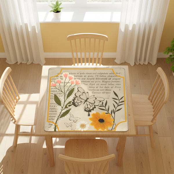 The Vintage Scrapbook Heirloom Butterfly, Floral Garden Mahjong Mat - Splash of Color Co.