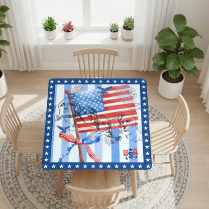 USA Patriotic Mount Rushmore Mahjong Mat - Splash of Color Co.